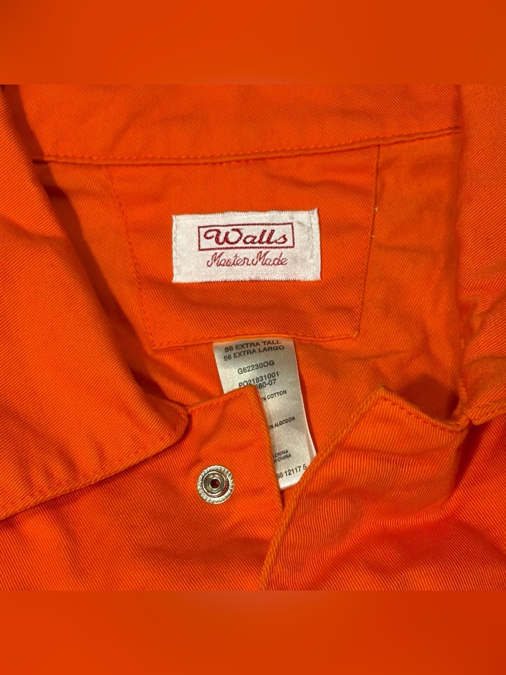 Grunge Orange Prison Jumpsuit Costume by Walls Master Made! - Picture 3 of 8
